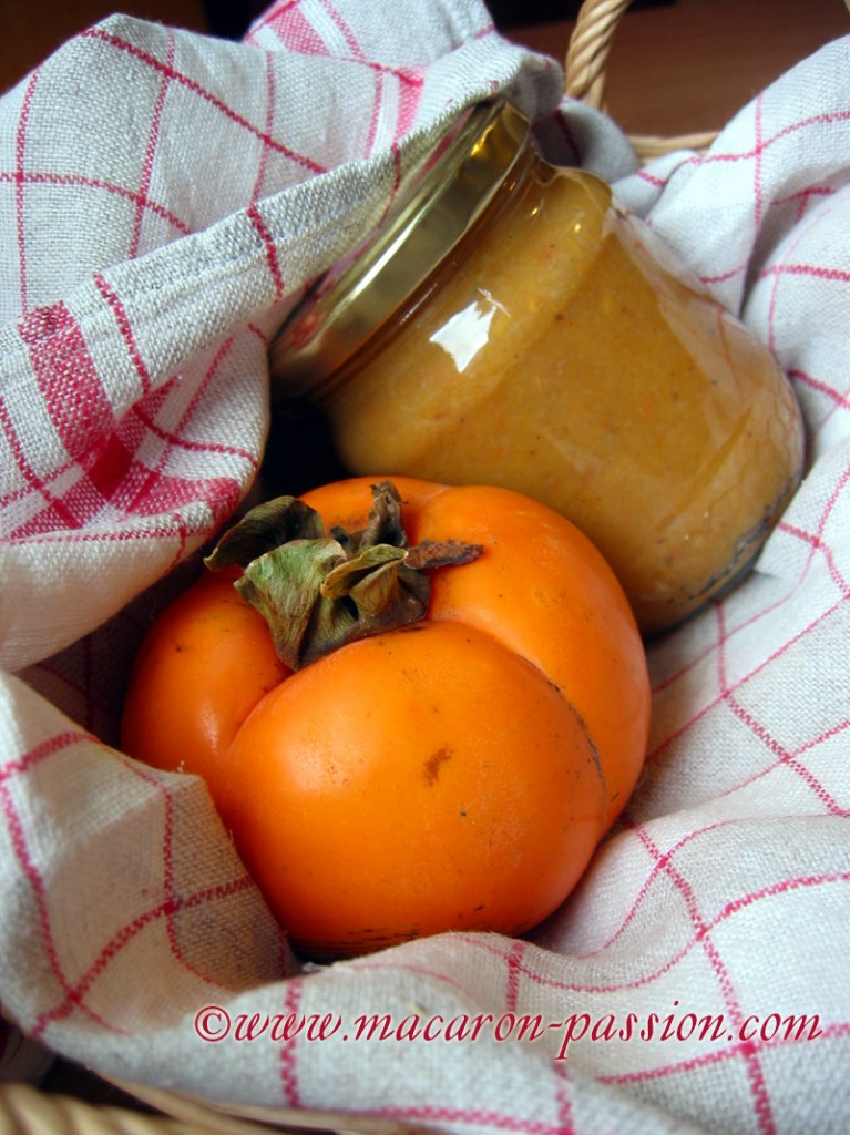 Confiture kaki et noix de coco Macaron, recettes, formation, cours